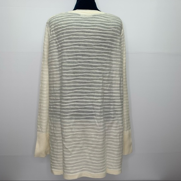 Woolrich Sweater Cream Knit 2XL V Neck Long Sleeve XXL Plus Size - Picture 9 of 9